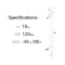 Tr Industrial Cable Tie, 18 in L, Natural, Nylon 6/6, 120 lb Strength, 50 PK TR88305N - alternate 2